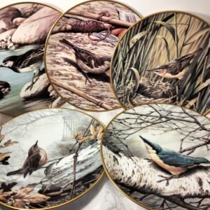 RARE RSPB Commemorative Set of 5 Plates