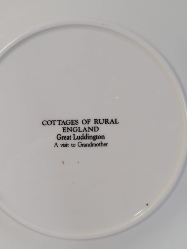 Rare Vintage Cottage Plate of Rural England - Image 3