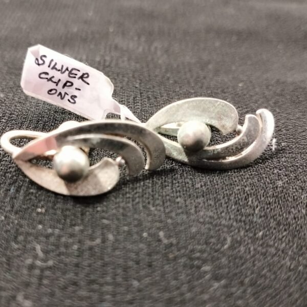 Vintage Sterling Silver Miguel Alonzo clip on Earrings - Image 3