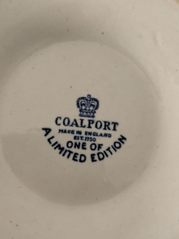 Vintage Coalport Blue and White Hand Painted Porcelain Vase - Image 3