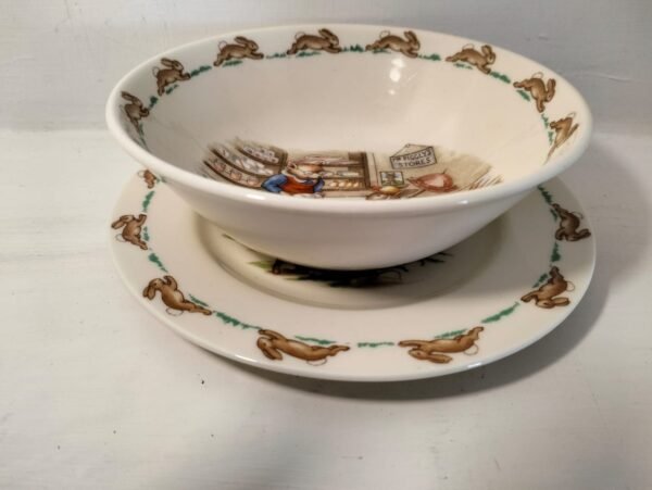 Royal Doulton Bunnykins plate and bowl - Image 3