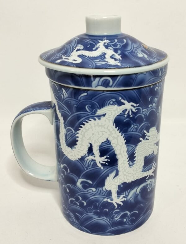 Beautiful Chinese Mug with Infuser and Lid - Image 5