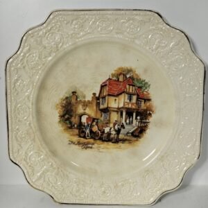 Vintage Crown Devon Coaching Days Plate