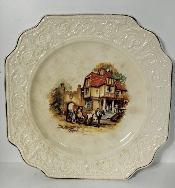 Vintage Crown Devon Coaching Days Plate