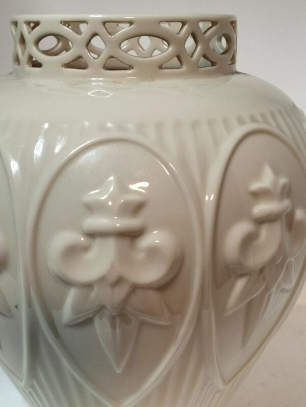 Vintage Lenox Matelasse Pierced Vase - Image 3