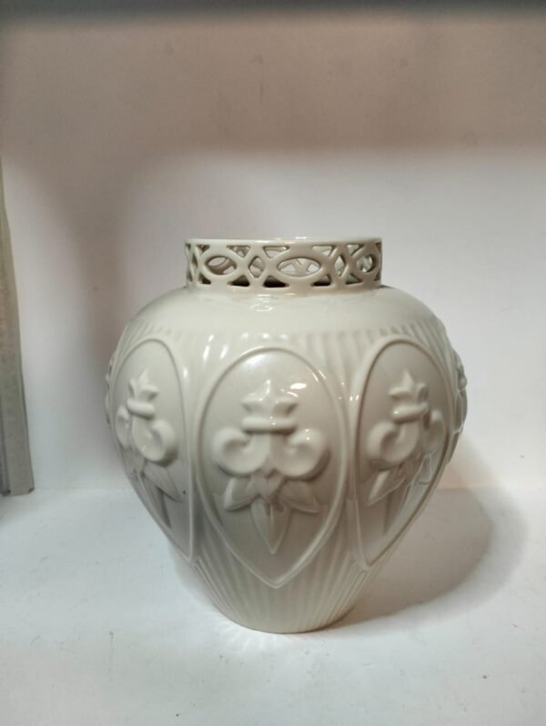 Vintage Lenox Matelasse Pierced Vase - Image 5