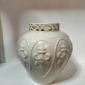 Vintage Lenox Matelasse Pierced Vase