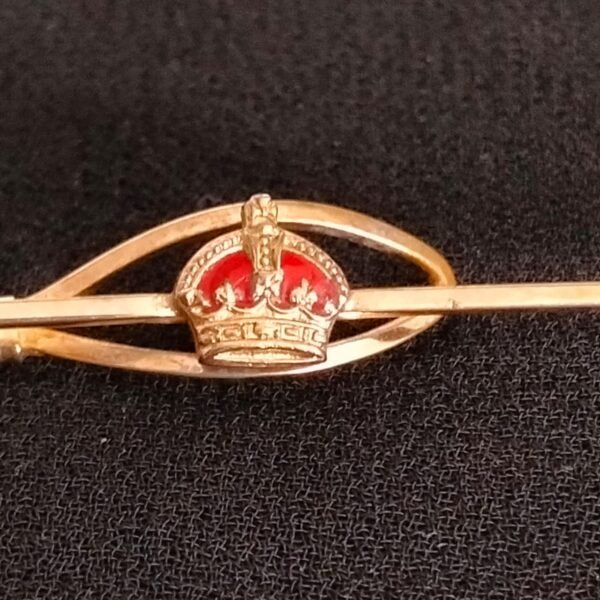 Red Crown Brooch