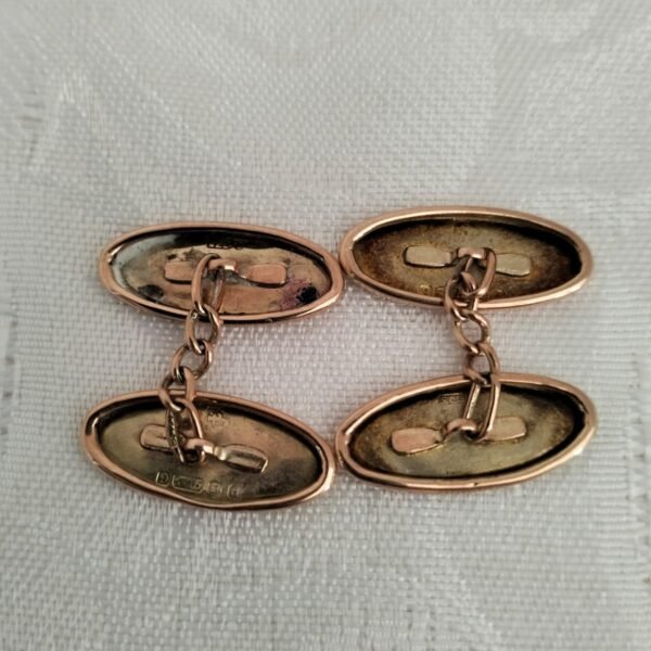 Vintage 9ct Gold Cuff Links - Image 2