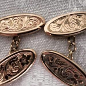 Vintage 9ct Gold Cuff Links