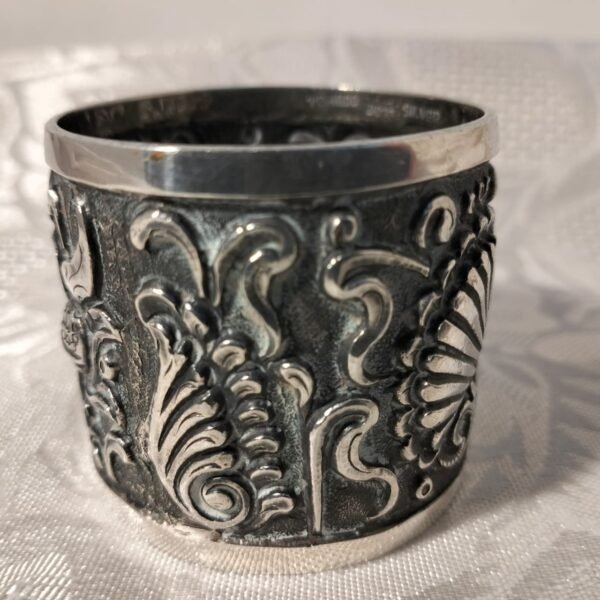 Antique Yogya 800 Silver Napkin Ring - Image 4