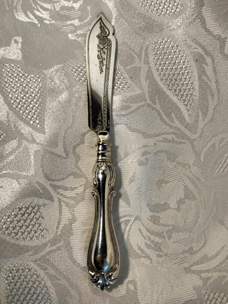 Rare WMF German Art Nouveau Jugendstil Silver I/O Fish Knife 2 Rare WMF German Art Nouveau Jugendstil Silver I/O Fish Knife - Image 2