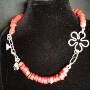 Sterling Silver Coral Necklace