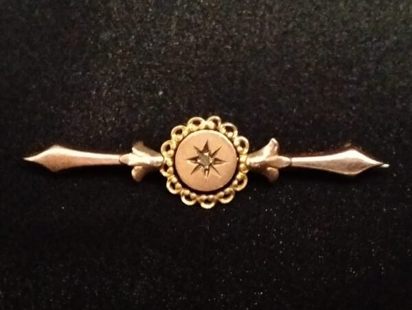 9ct Gold Brooch Pendant