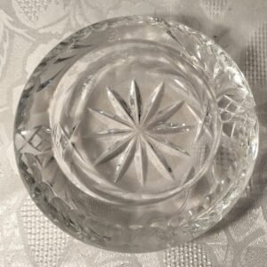Heavy Cut Lead Crystal Ashtray