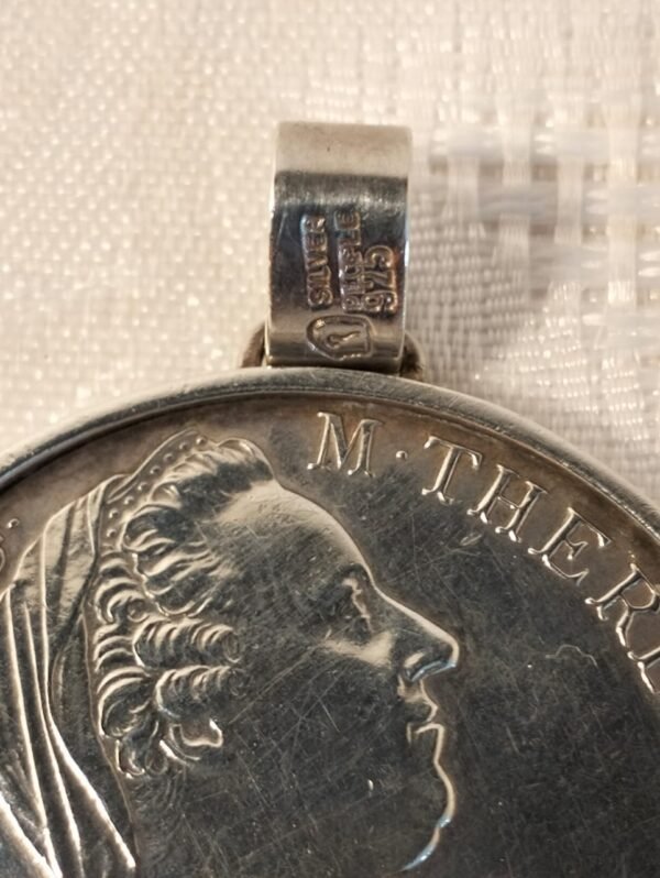 Maria Theresa Silver Thaler Coin pendant - Image 3