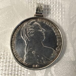Maria Theresa Silver Thaler Coin pendant