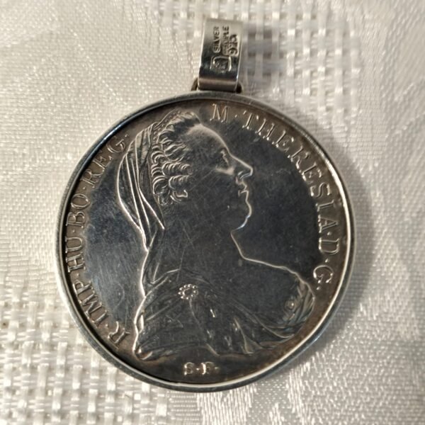 Maria Theresa Silver Thaler Coin pendant