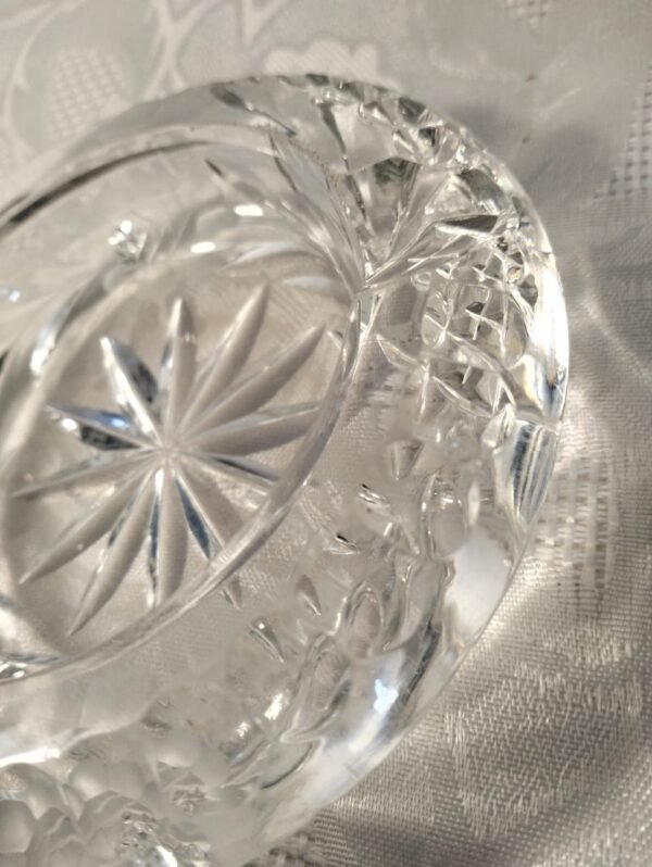 Heavy Cut Lead Crystal Ashtray - Image 2