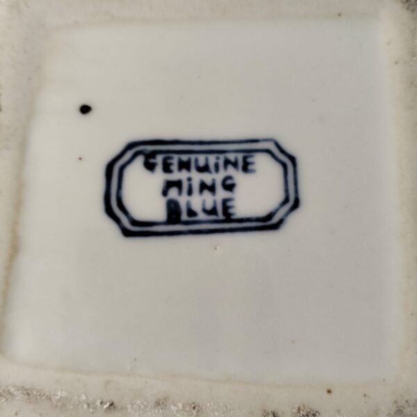 Ming Blue Trinket Box with Lid - Image 2