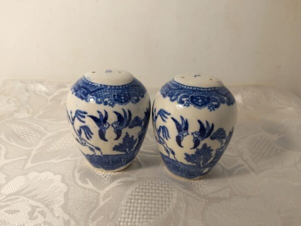 Japan Blue Willow Salt and Pepper Set