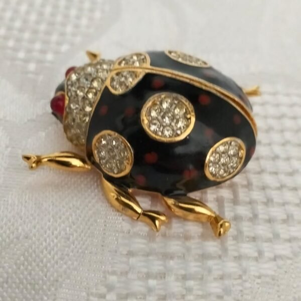 Nina Ricci 22ct Gold Triple Plated Ladybug Brooch - Image 5
