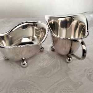 WMF Antique Art Nouveau Creamer & Sugar Bowl