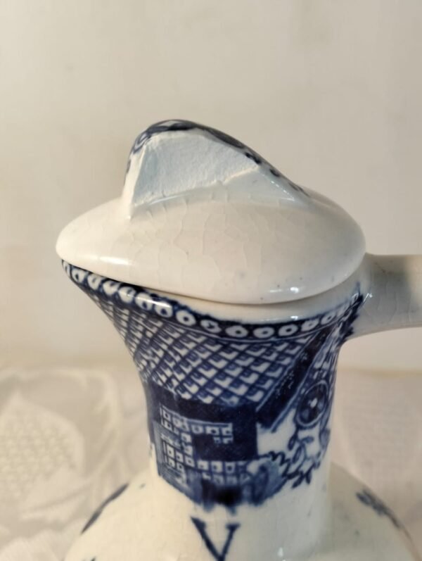 Blue Willow Vinegar Bottle with Stopper - Image 3