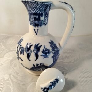 Blue Willow Vinegar Bottle with Stopper