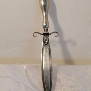 Antique Sterling Silver Dagger Shaped Book Mark