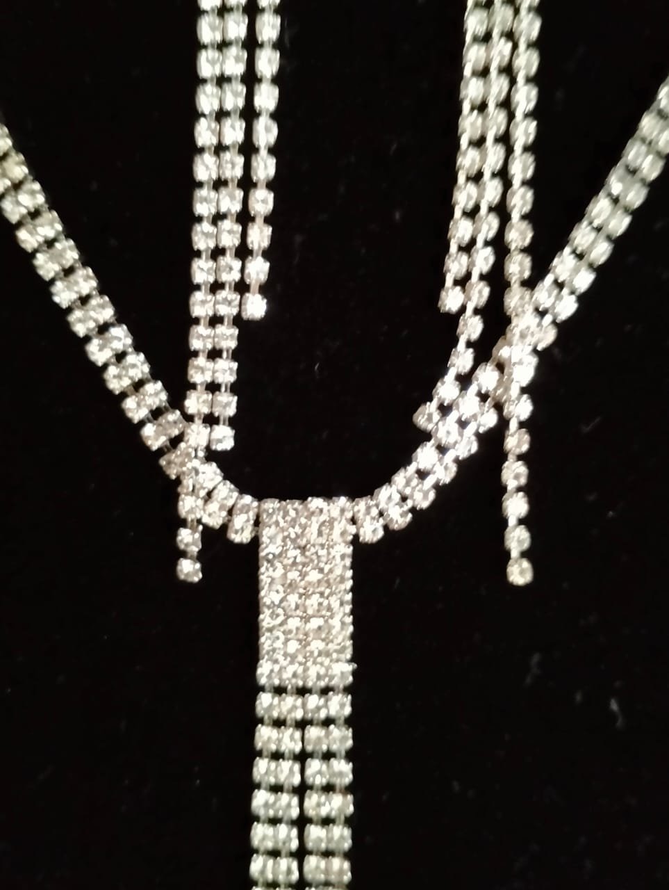 Affordable Rhinestone Necklace and earrings 1 Rhinestone necklace and earrings