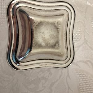 vintage 800 grade Solid Silver Trinket Pin Dish