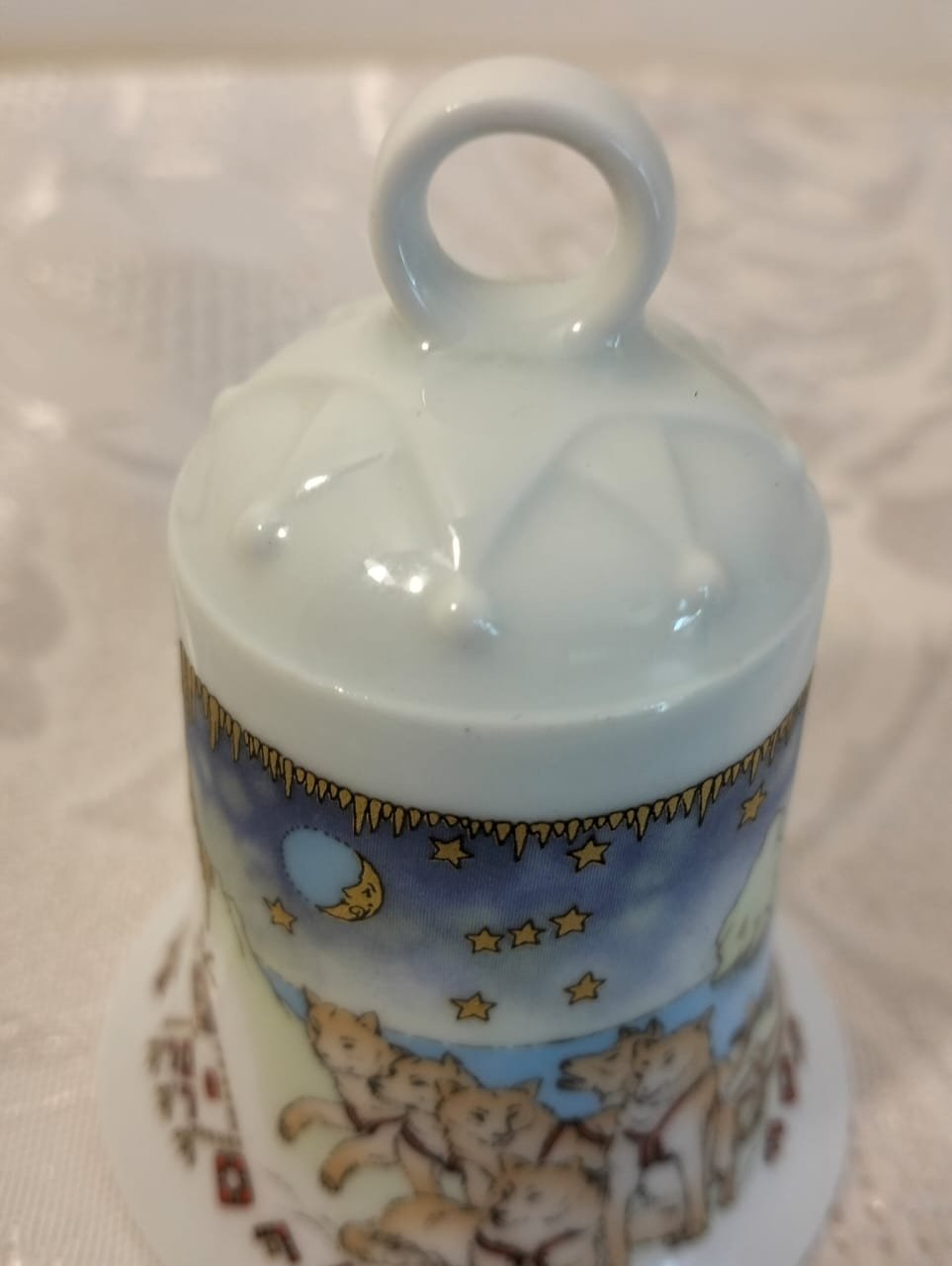 Vintage Hutschenreuther Porcelain Christmas Bell 3 Vintage Hutschenreuther Porcelain Christmas Bell - Image 3