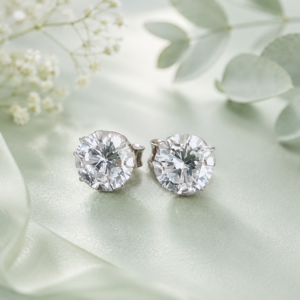 Sterling silver cubic zirconia earrings