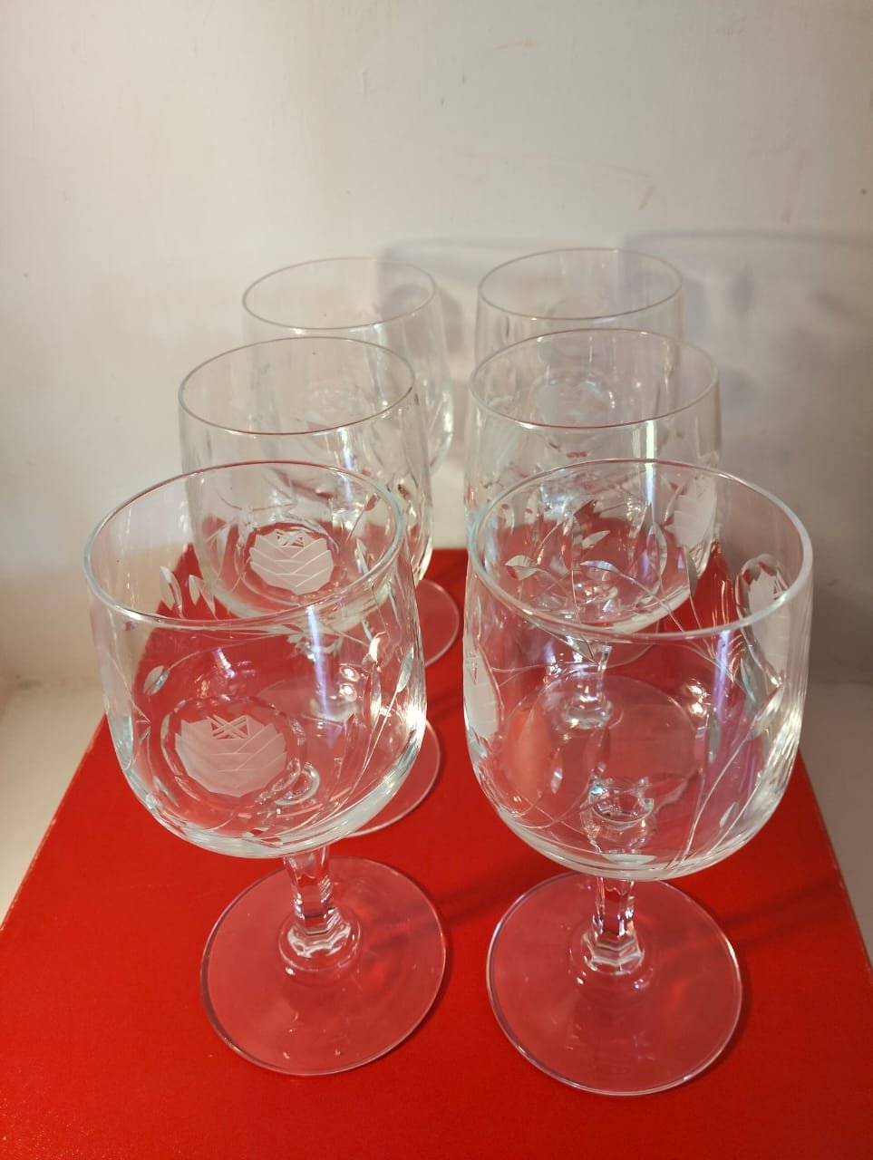 New Devon Lead Crystal Red wine glasses 1 Devon lead crystal Red wine glasses