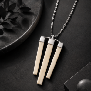 Sterling silver and Ivory Necklace