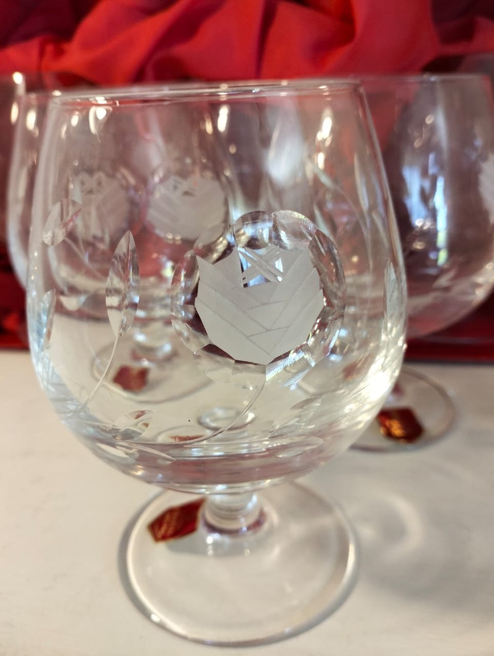 New Devon Lead Crystal Brandy Goblets 1 Devon Lead Crystal Brandy Goblets
