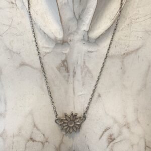 Affordable Italian Silver Sunflower Necklace 8 Italian Sterling Silver Sunflower Necklace