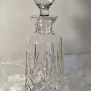 Heavy Cut Glass Crystal Decanter