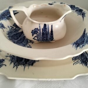 Myott Son Co Creamer, Platter and Serving Bowl