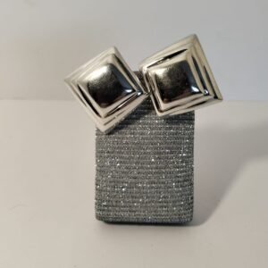 Sterling Silver Square Butterfly Earrings