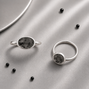 Sterling Silver Rutile Quartz Ring