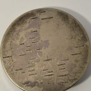 Danish Silver Plated Powder Compact