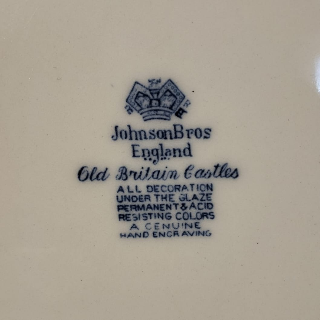 Attractive Johnson Brothers Old Britain Castles Blue Dinner Plate 2 Attractive Johnson Brothers Old Britain Castles Blue Dinner Plate - Image 2