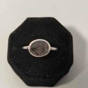 Sterling Silver Rutile Quartz Ring