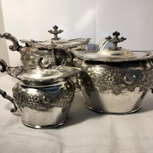 Victorian silver plate tea set