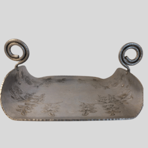 Vintage Hand Wrought Aluminum Serving Tray