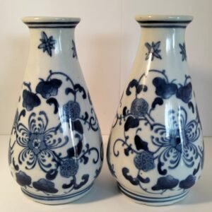 Chinese Blue and White Ceramic Small Decorative Vases