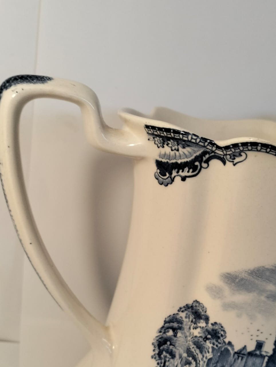 Vintage Johnson Brothers Blue Pitcher 7 Vintage Johnson Brothers Blue Pitcher - Image 7