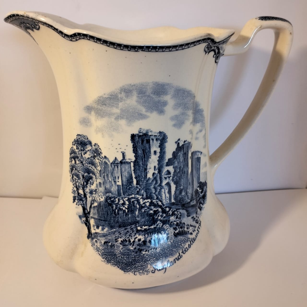 Vintage Johnson Brothers small Blue Pitcher 2 Vintage Johnson Brothers small Blue Pitcher - Image 2